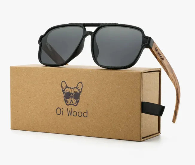 Eco-Friendly Vintage Polarized Wood Sunglasses