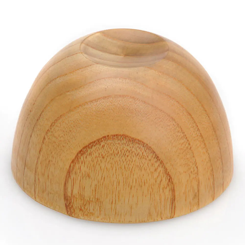 ZenCraft™ Wooden Miso Bowl – Natural Finish (10.7x6.7cm)