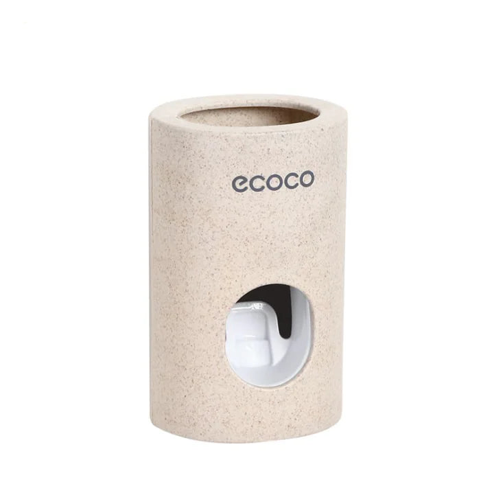EcoPress™ – Automatic Toothpaste Dispenser (Wheat Straw Biodegradable)
