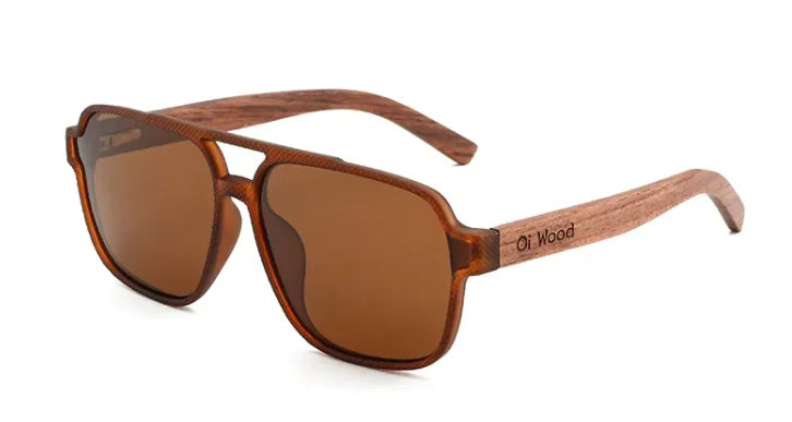 Eco-Friendly Vintage Polarized Wood Sunglasses