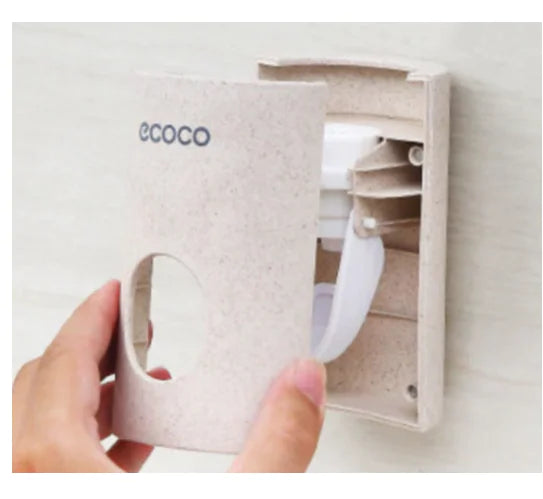 EcoPress™ – Automatic Toothpaste Dispenser (Wheat Straw Biodegradable)