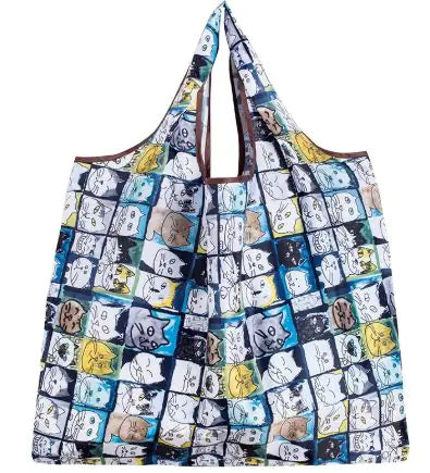 Eco-Friendly Reusable Collapsible Grocery Tote Bag – Large Capacity, 9 Styles
