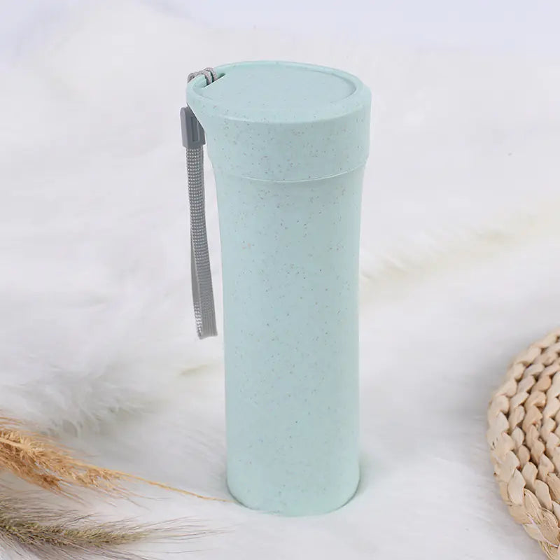 EcoSip™ Wheat Straw Travel Cup – 400–500ml (Student Edition)
