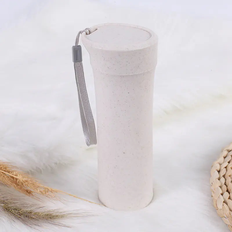 EcoSip™ Wheat Straw Travel Cup – 400–500ml (Student Edition)