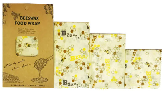 Reusable Beeswax Food Wrap – 3-Piece Eco Set