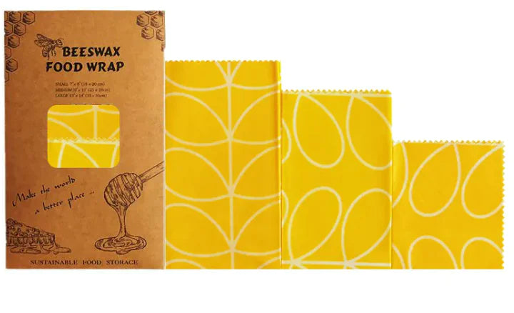 Reusable Beeswax Food Wrap – 3-Piece Eco Set