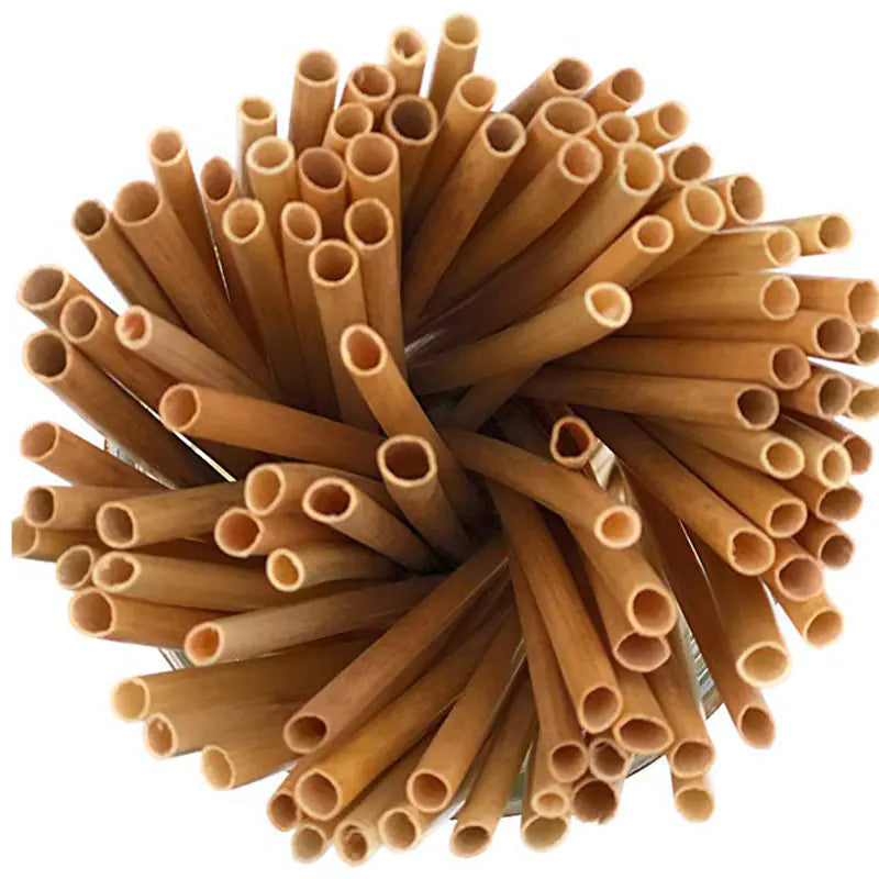 EcoSip™ – 100-Pack Biodegradable Wheat Drinking Straws