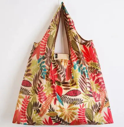 Eco-Friendly Reusable Collapsible Grocery Tote Bag – Large Capacity, 9 Styles