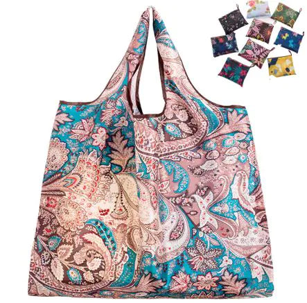 Eco-Friendly Reusable Collapsible Grocery Tote Bag – Large Capacity, 9 Styles