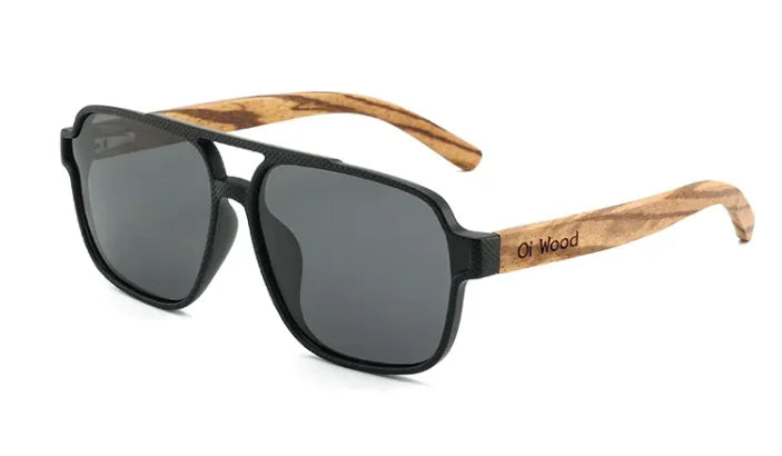 Eco-Friendly Vintage Polarized Wood Sunglasses