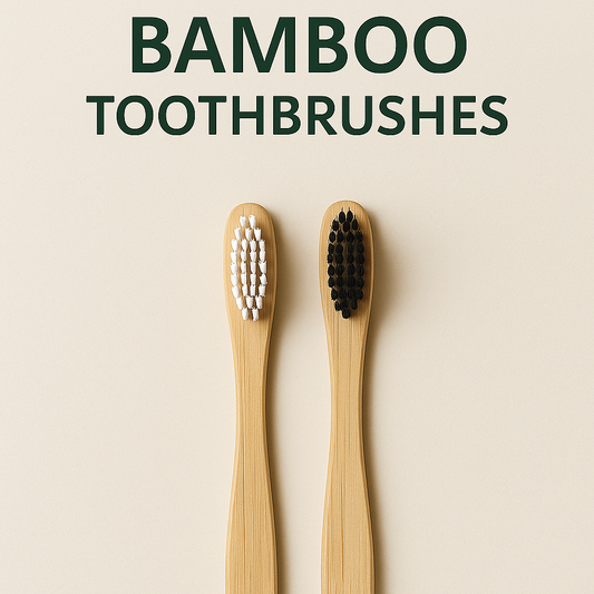 10-Pack Eco-Friendly Bamboo Toothbrushes – Biodegradable & Zero Waste