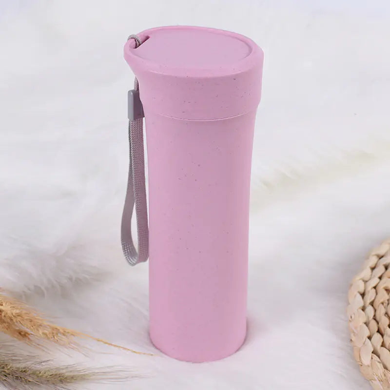 EcoSip™ Wheat Straw Travel Cup – 400–500ml (Student Edition)