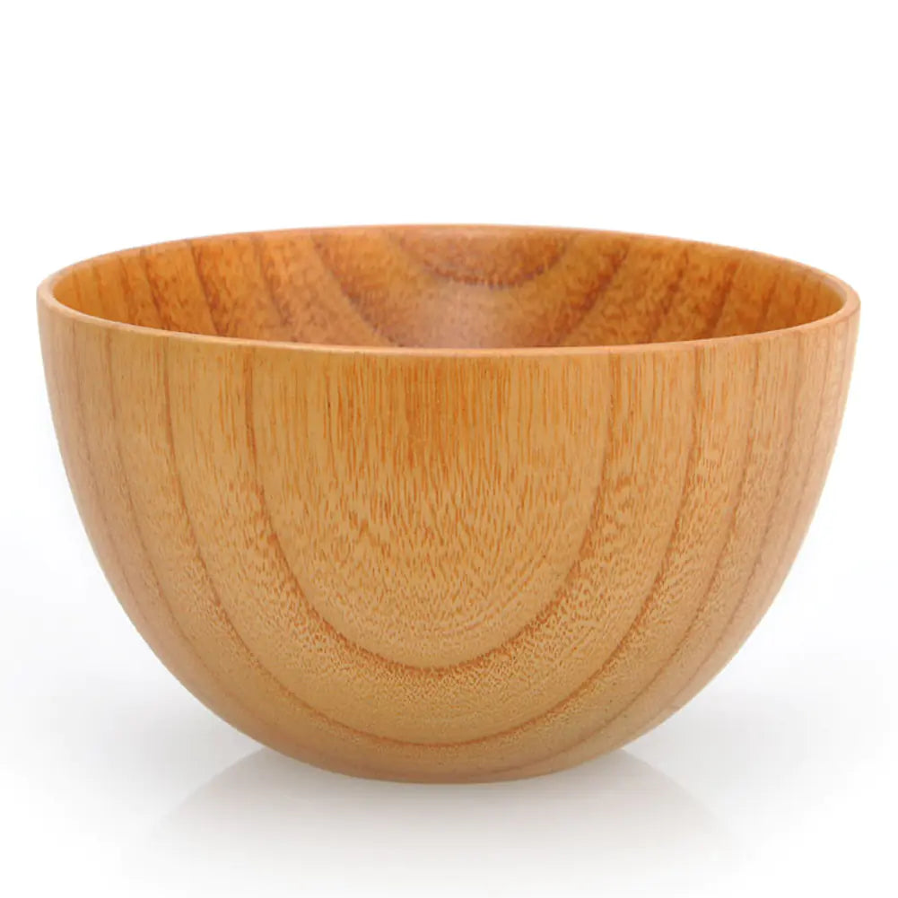 ZenCraft™ Wooden Miso Bowl – Natural Finish (10.7x6.7cm)
