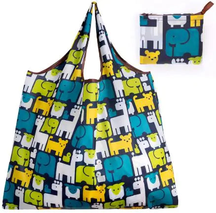 Eco-Friendly Reusable Collapsible Grocery Tote Bag – Large Capacity, 9 Styles